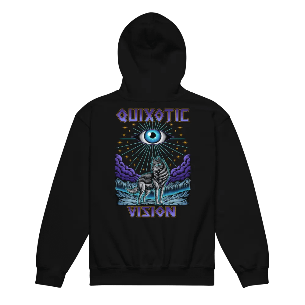 Wolf Sky Back Kids Gildan Hoodie product image (5)