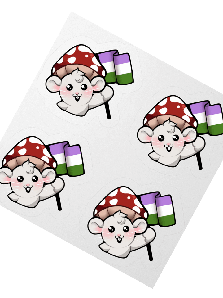 Genderqueer Pride Flag Stickers product image (2)