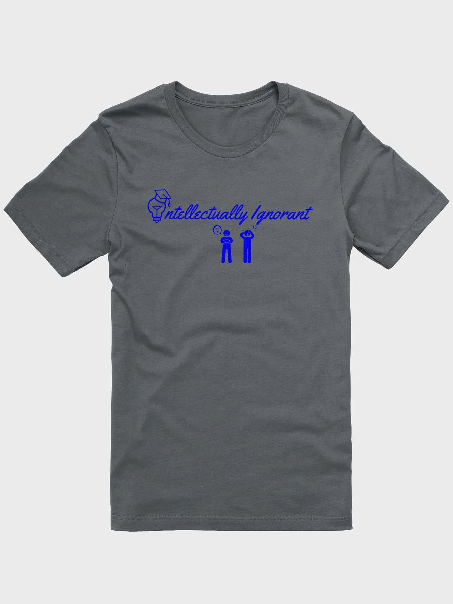 Intellectually Ignorant Blue logo Supersoft tee product image (1)