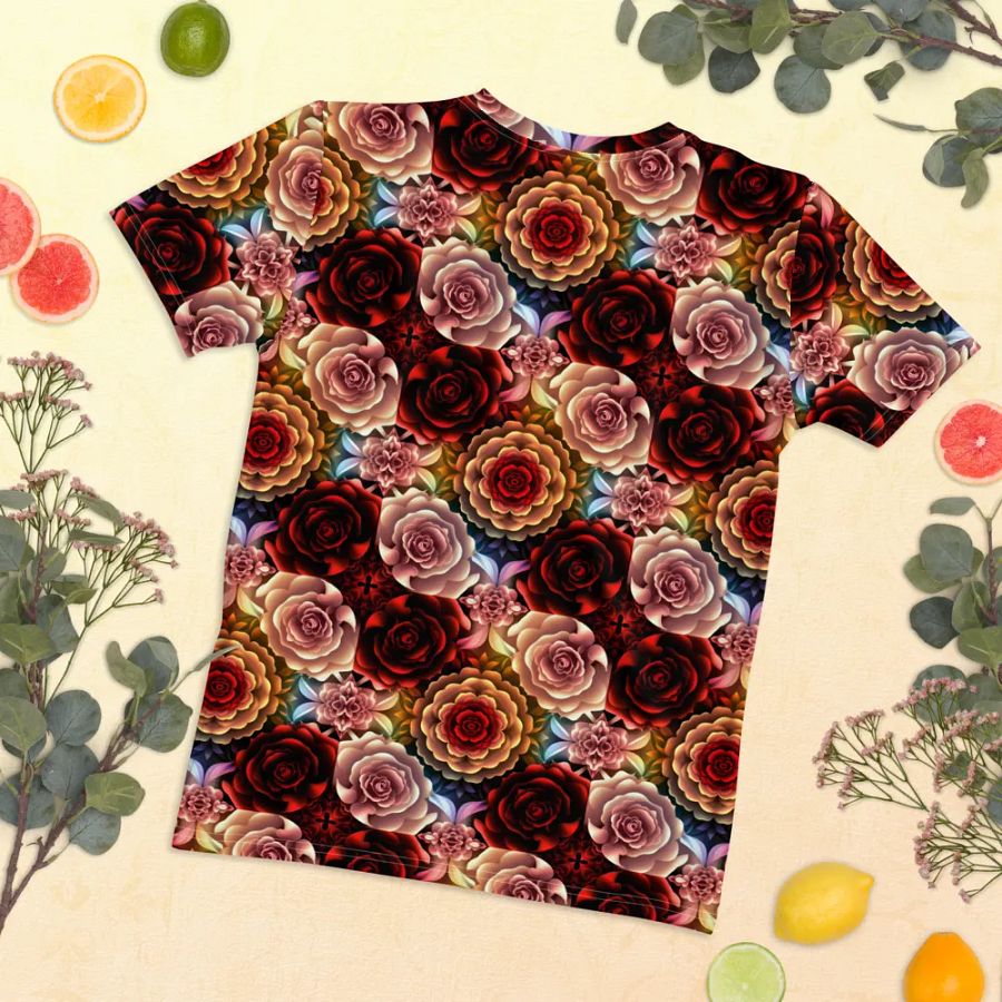 Rose Garden Dream Women's Crew Neck Tee product image (11)