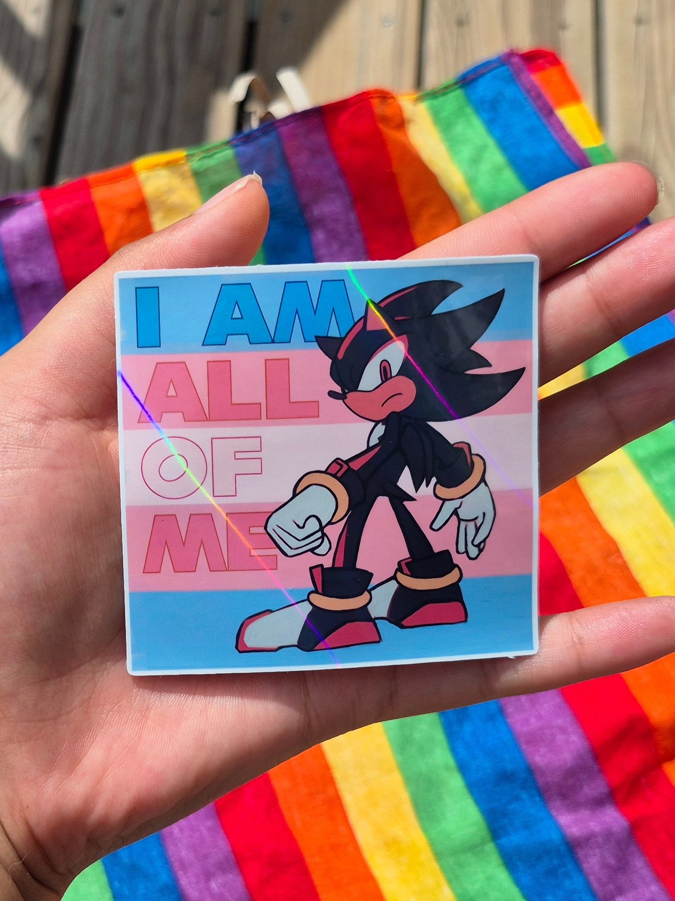 Trans Shadow the Hedgehog Sticker product image (2)
