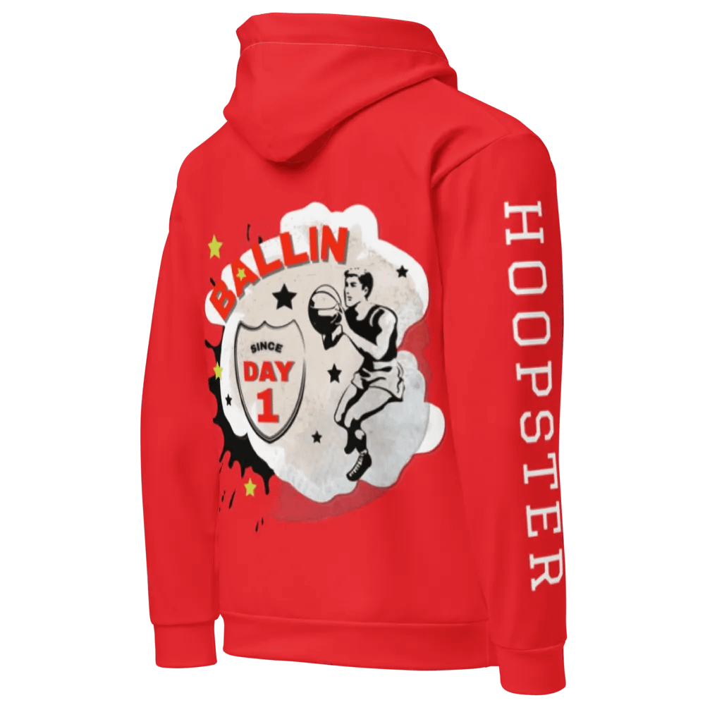 "Hoopsters Basketball" Vintage Red Hoodie product image (3)
