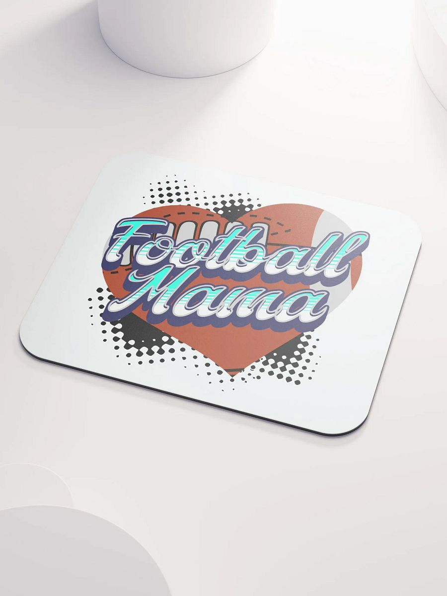 Mama Heart Football Mouse Pad product image (3)