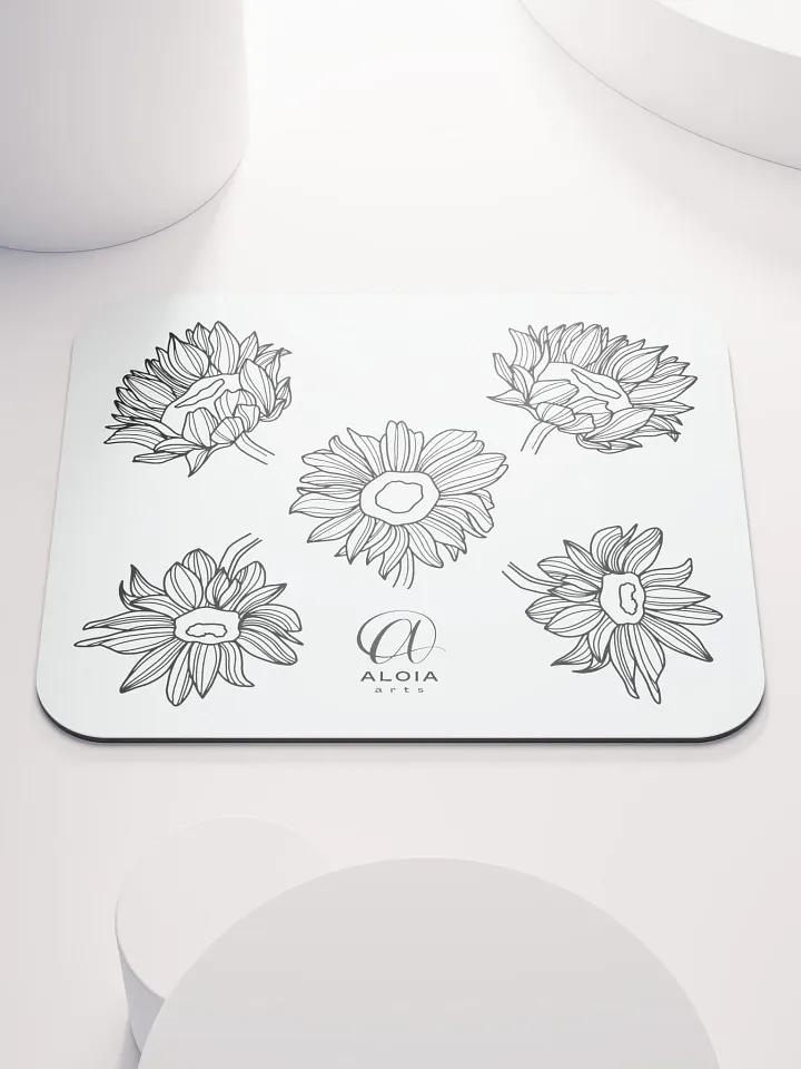 Doodle Flowers Mouse Pad product image (2)