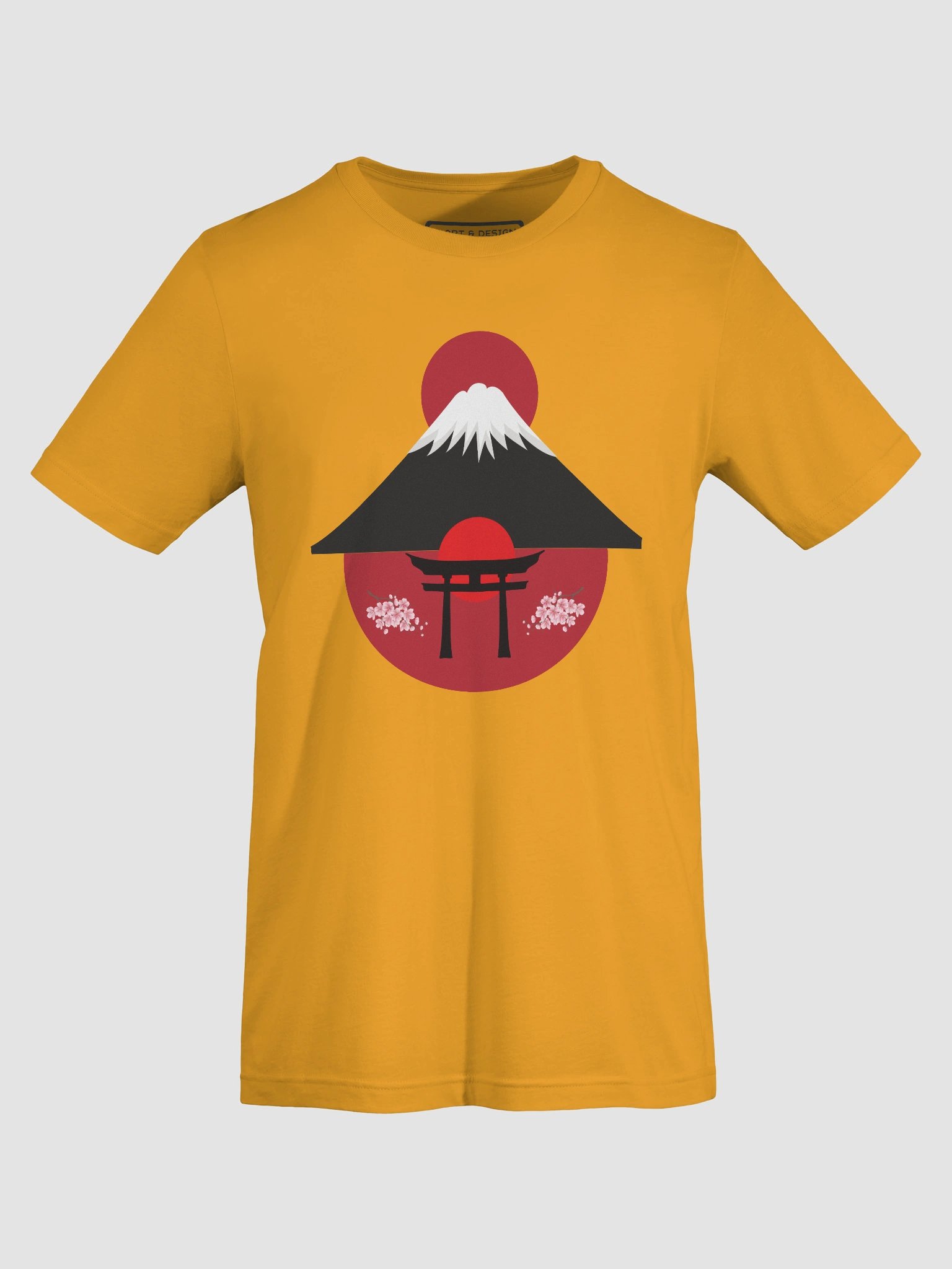 Sunset Silhouette at Mount Fuji T-Shirt - Sakura Torii product image (51)