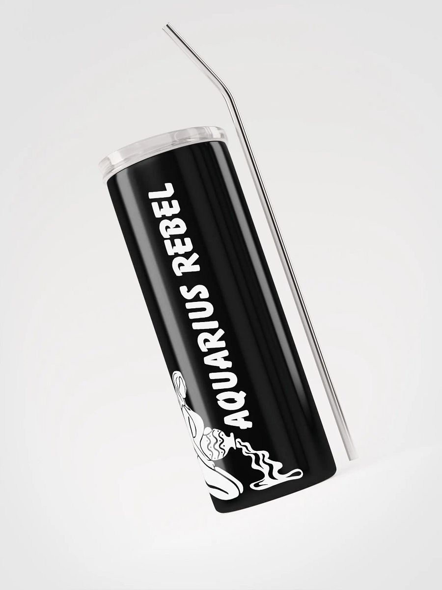 Aquarius Rebel Stainless Steel Tumbler: Celebrate Zodiac Vibes! ♒ product image (3)