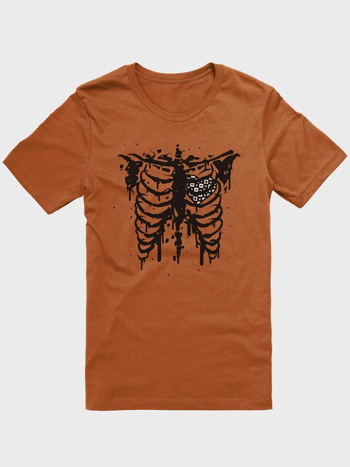 Checkered Heart Ribcage T-Shirt product image (1)