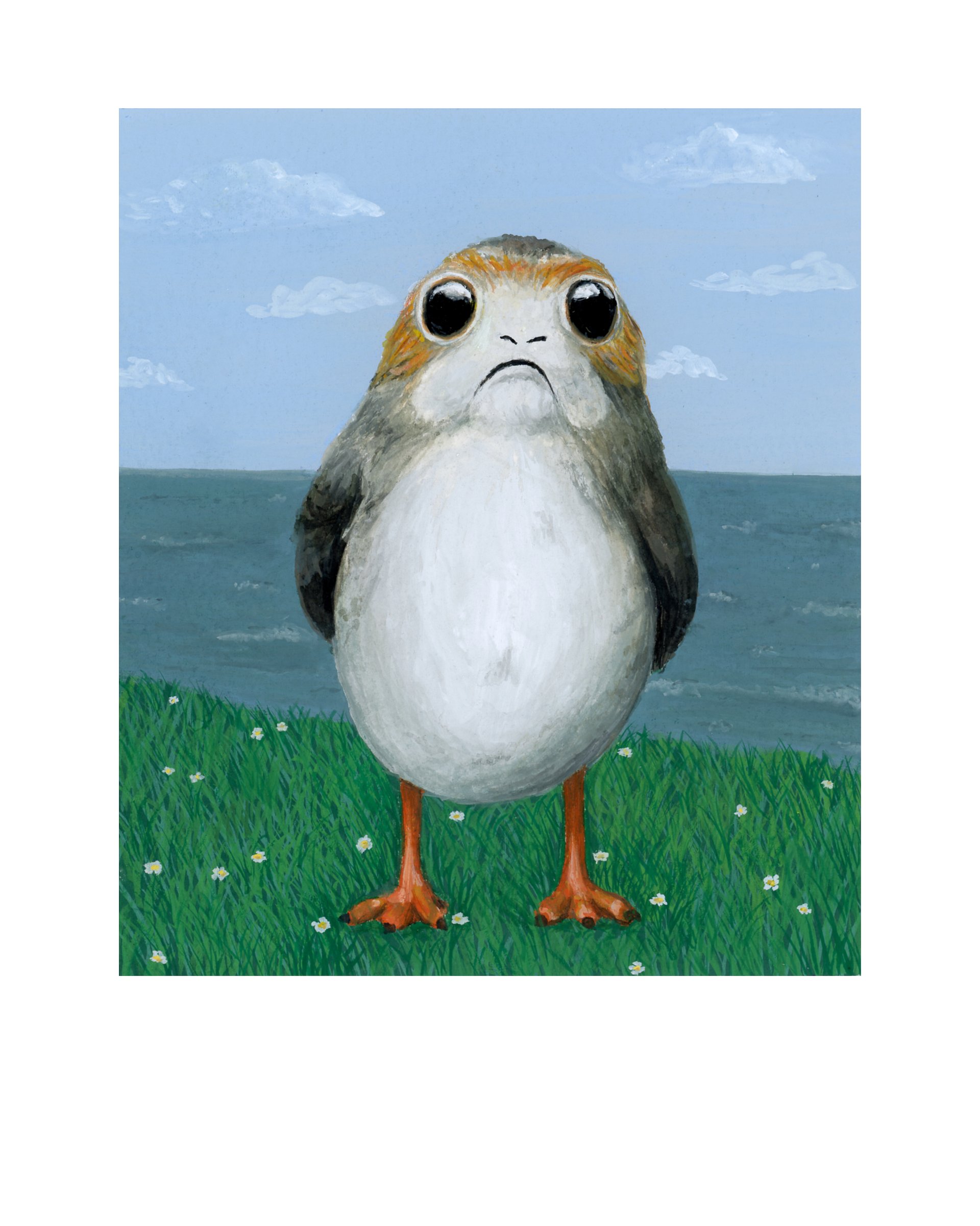 Porg - giclée print product image (1)