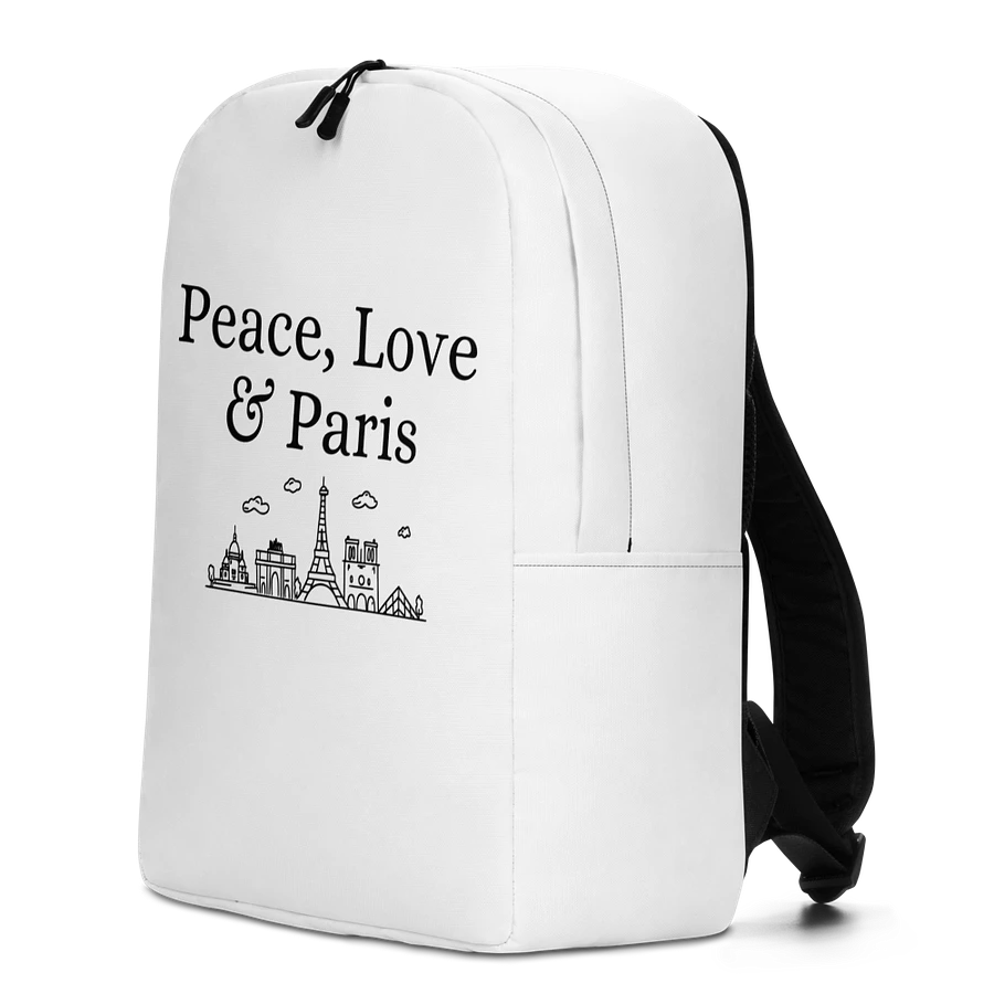 Peace, Love and Paris with Monuments Minimalist Backpack product image (2)