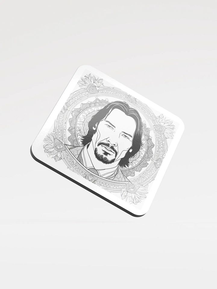 Ornate Mandala Man Cork Coaster product image (1)