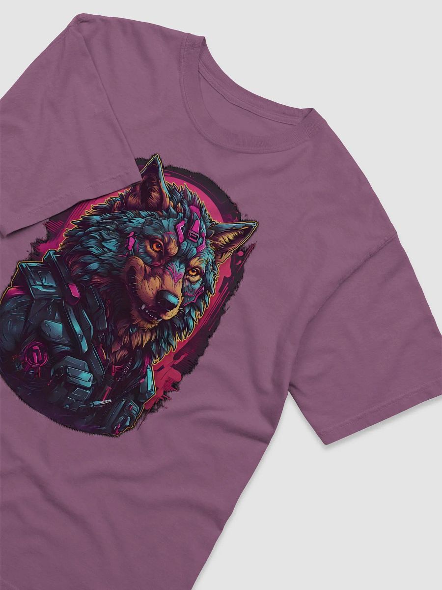 Neon Wolf Cyberpunk T-Shirt product image (21)