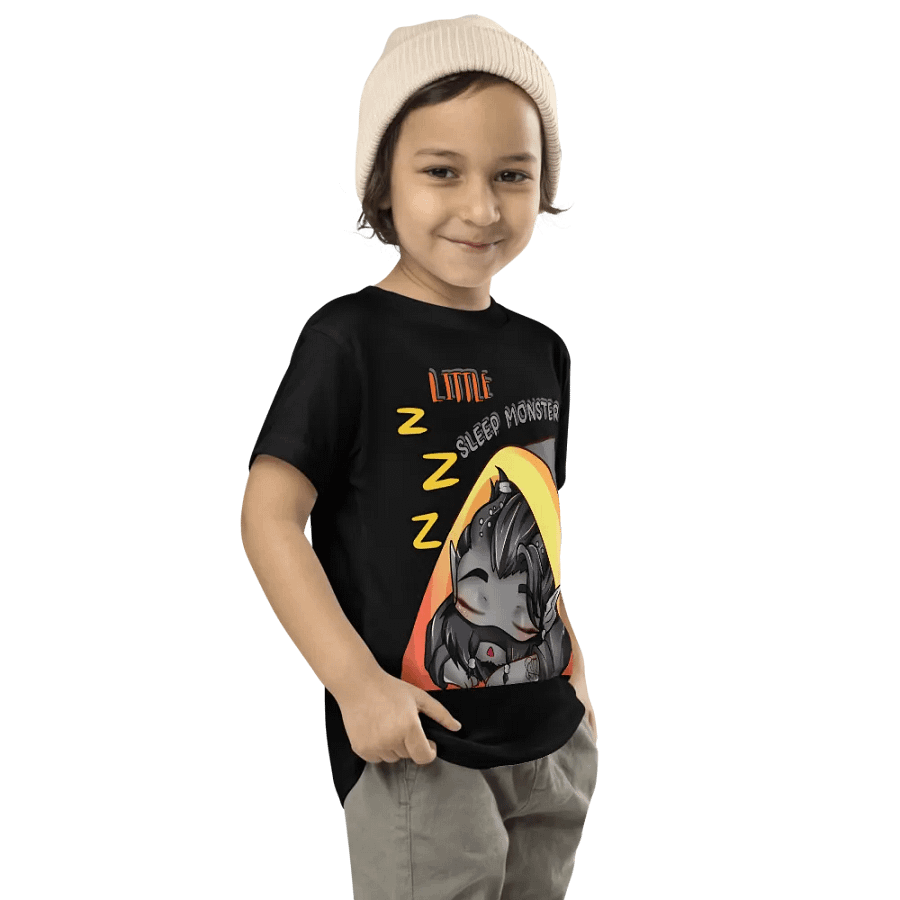 Little Sleep Monster Bella+Canvas Toddler Night Shirt product image (3)