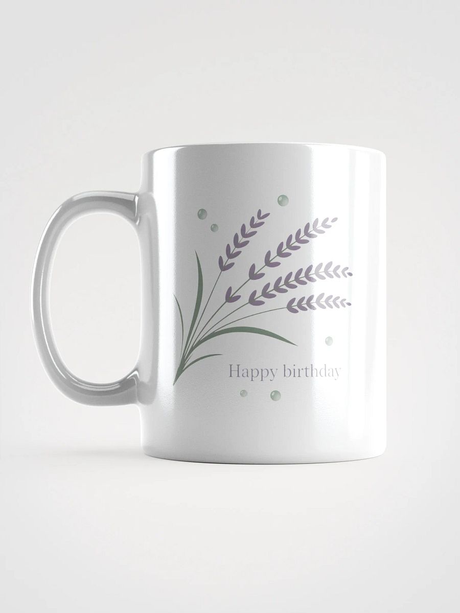 Happy Birthday Lavender Mug | Floral Gift Mug product image (6)