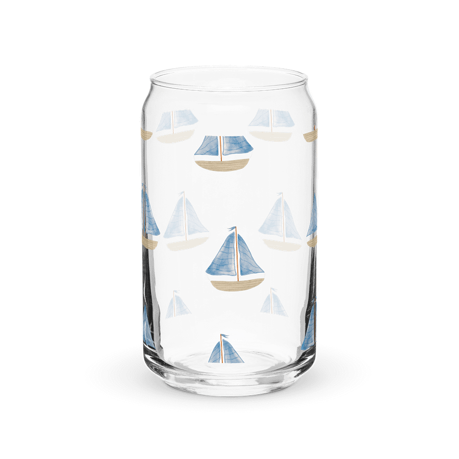 Sailboat Symphony Can-Shaped Glass product image (2)