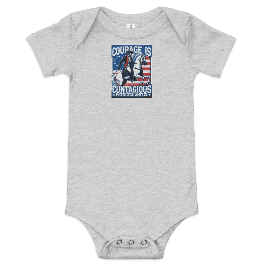 Patriotic Embroidered Baby Onesie product image (1)
