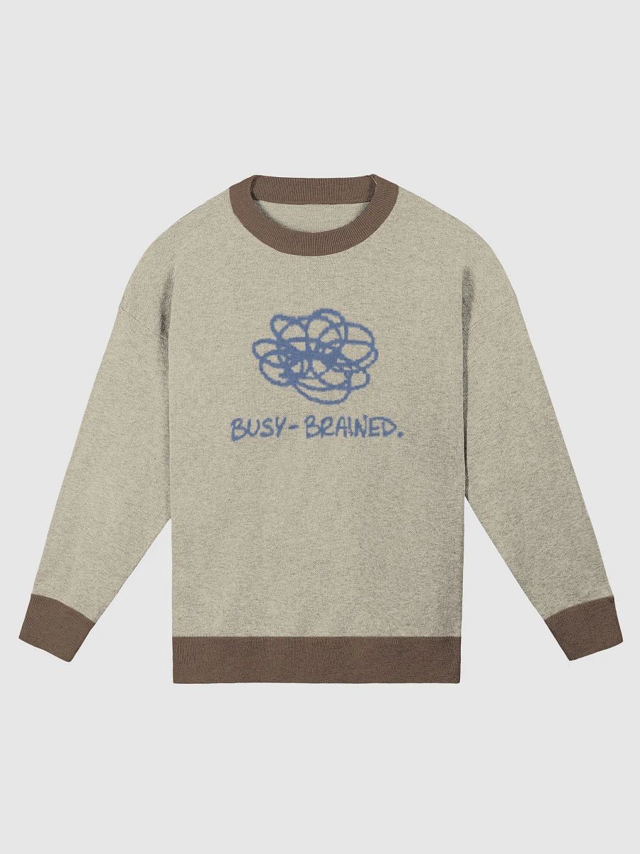 BUSY-BRAINED (teal design) knitwear crewneck product image (4)