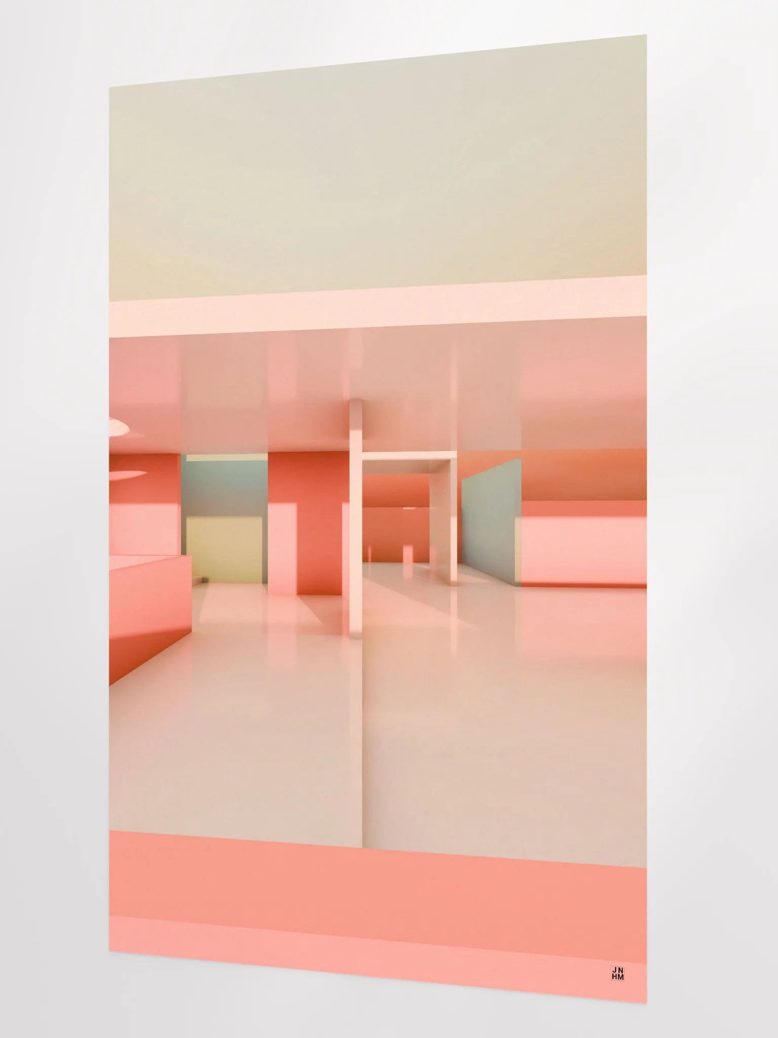 Architectural Landscape - Summer Pastel 02 24"x36" Frameless product image (2)