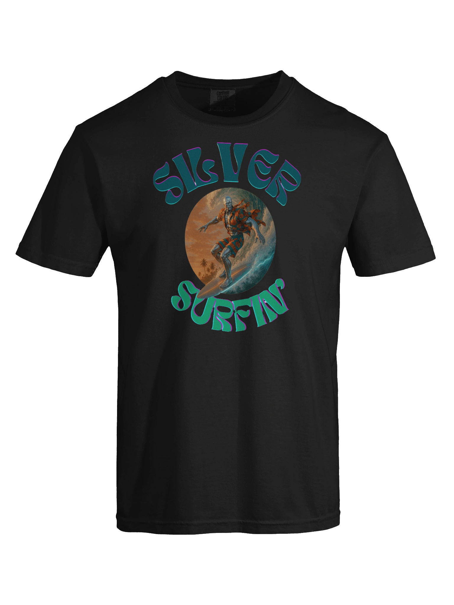 Silver Surfin' Sunset T-Shirt product image (7)