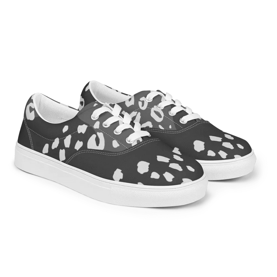 Organic Grey Leopard Print Canvas Shoes product image (3)