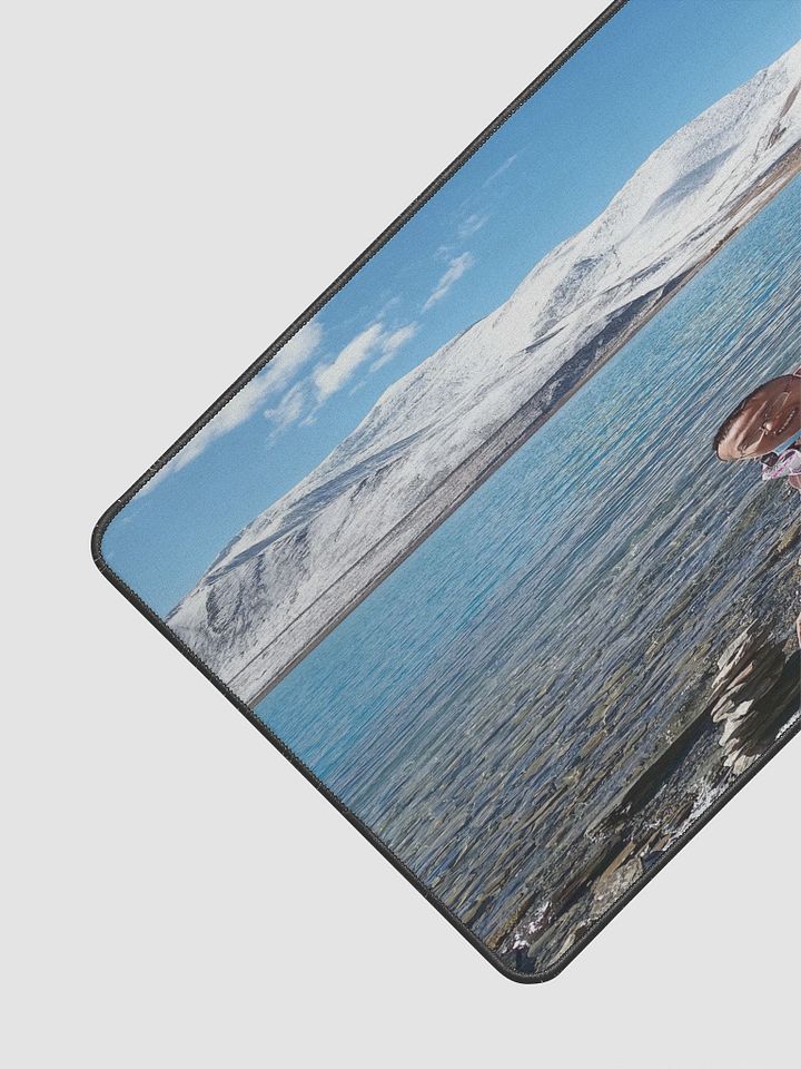 Desk Mat 12" x 22": snow mountain product image (2)