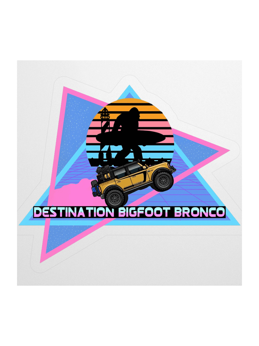 Destination Bigfoot Bronco JC Edition Retro-Inspired Decal (Multiple Sizes Available) product image (2)