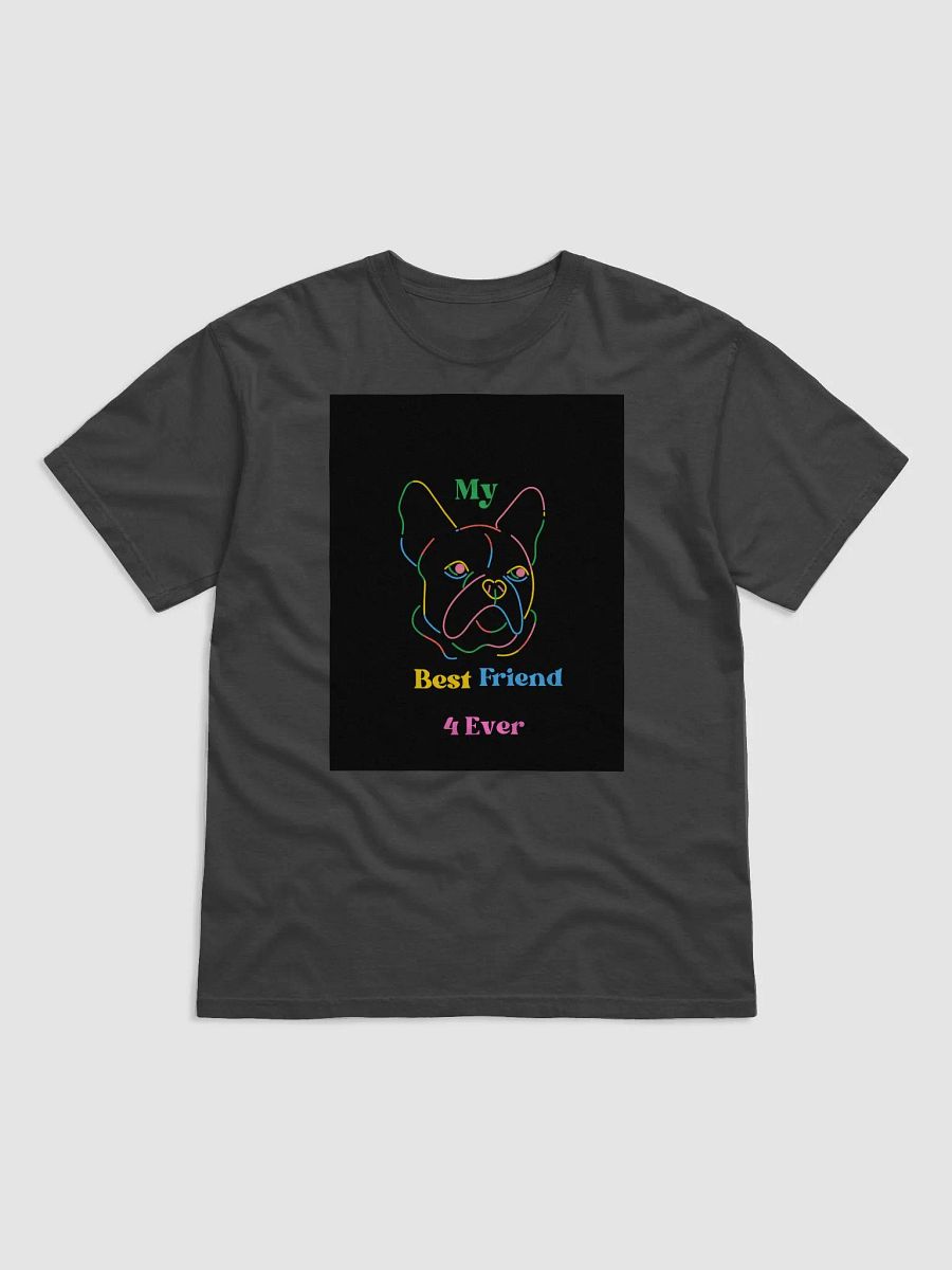 Neon French Bulldog Outline T-Shirt product image (1)