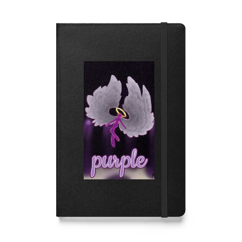 alan becker purple hardcover notebook