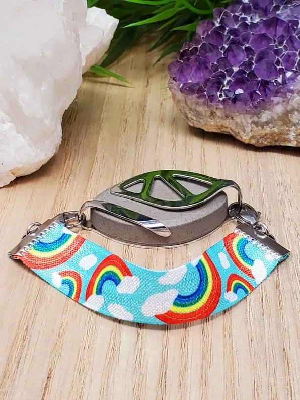 Rainbow Elastic Bracelet | Handmade Accessory for Bellabeat Leaf Urban & Ivy product image (1)