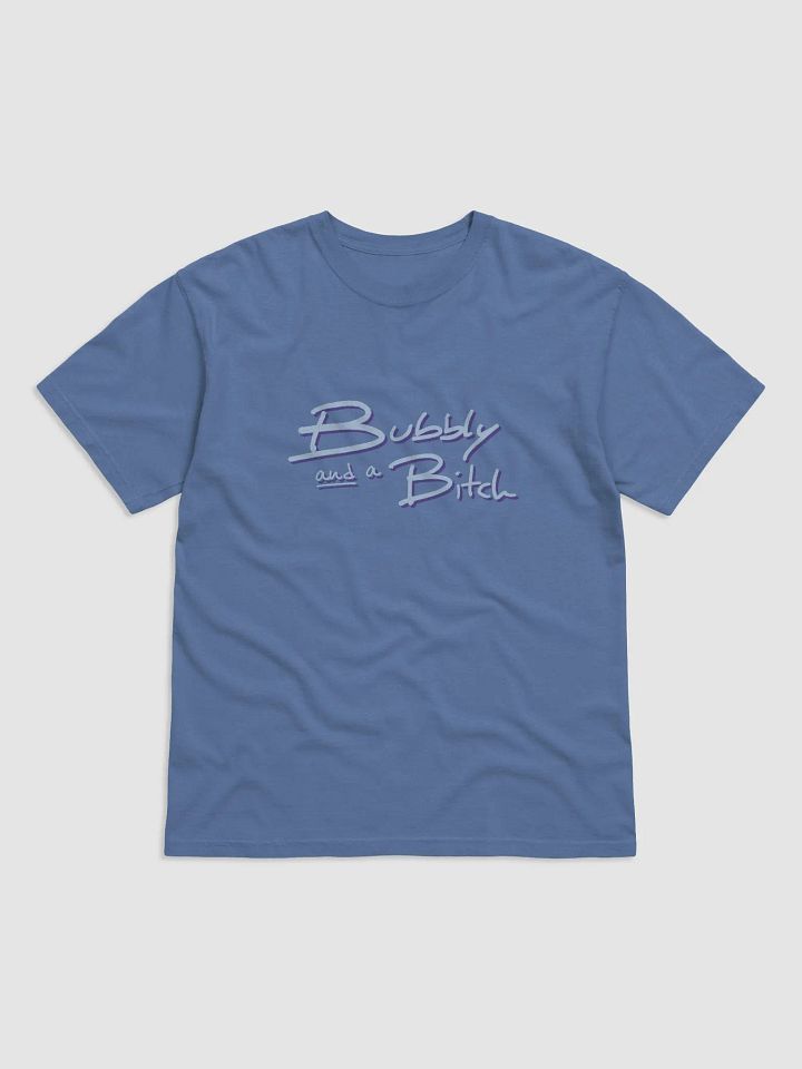 Bubbly and a B*tch (blue and purple shadow design) garment-dyed tee product image (14)