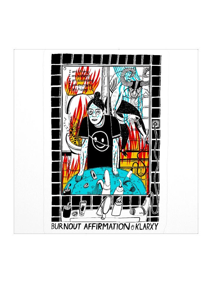 BURNOUT AFFIRMATION sticker product image (1)