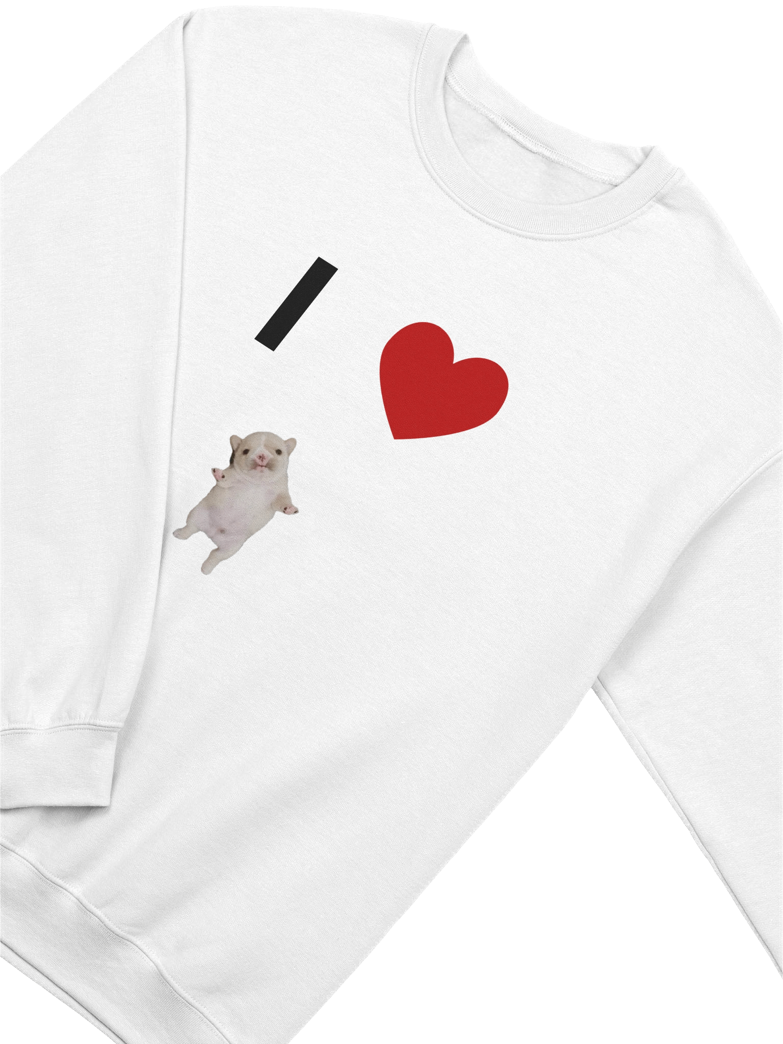 I HEART PIBBLE (crewneck) - light colors product image (3)