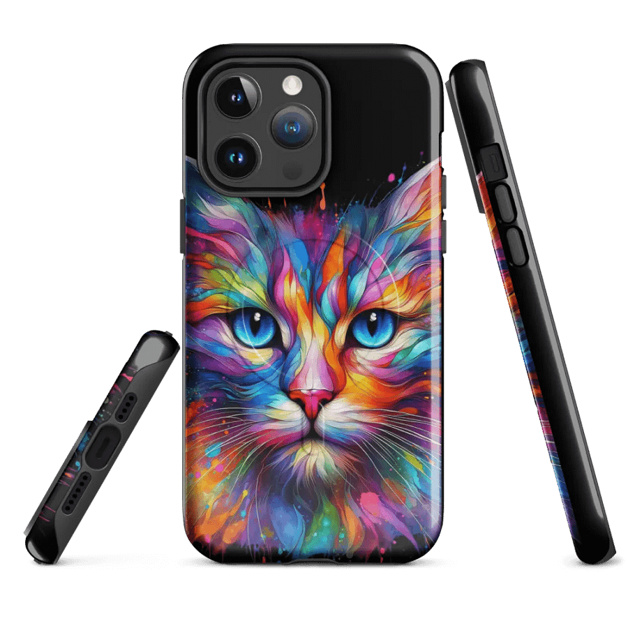 Colorful Cat's Gaze iPhone® MagSafe® Tough Case product image (4)