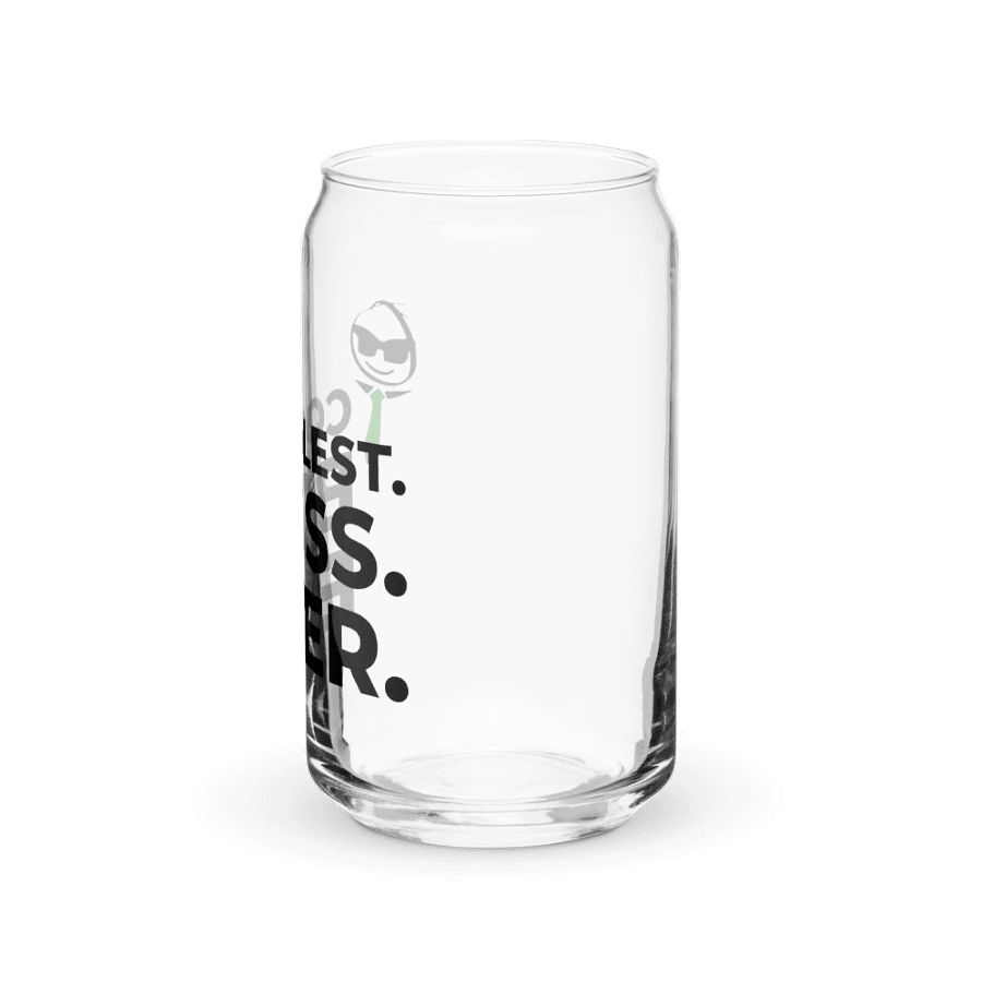 Can-Shaped Glass Tumbler – Coolest Boss Ever | Sleek, Trendy & Leadership-Approved product image (8)