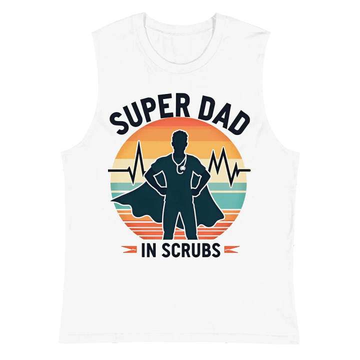 Super Dad in Scrubs Muscle Tank product image (2)