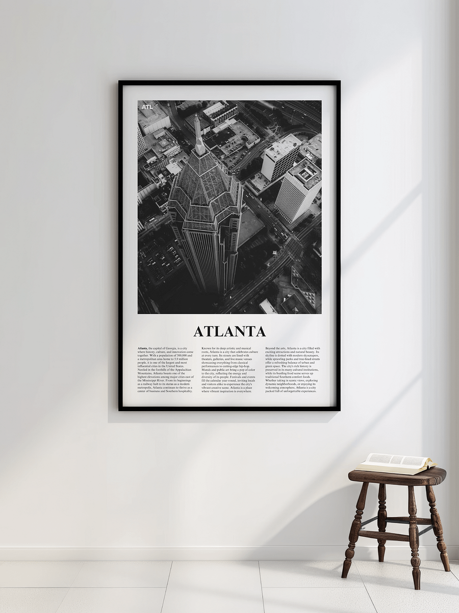 Atlanta 04 Newspaper Poster product image (2)