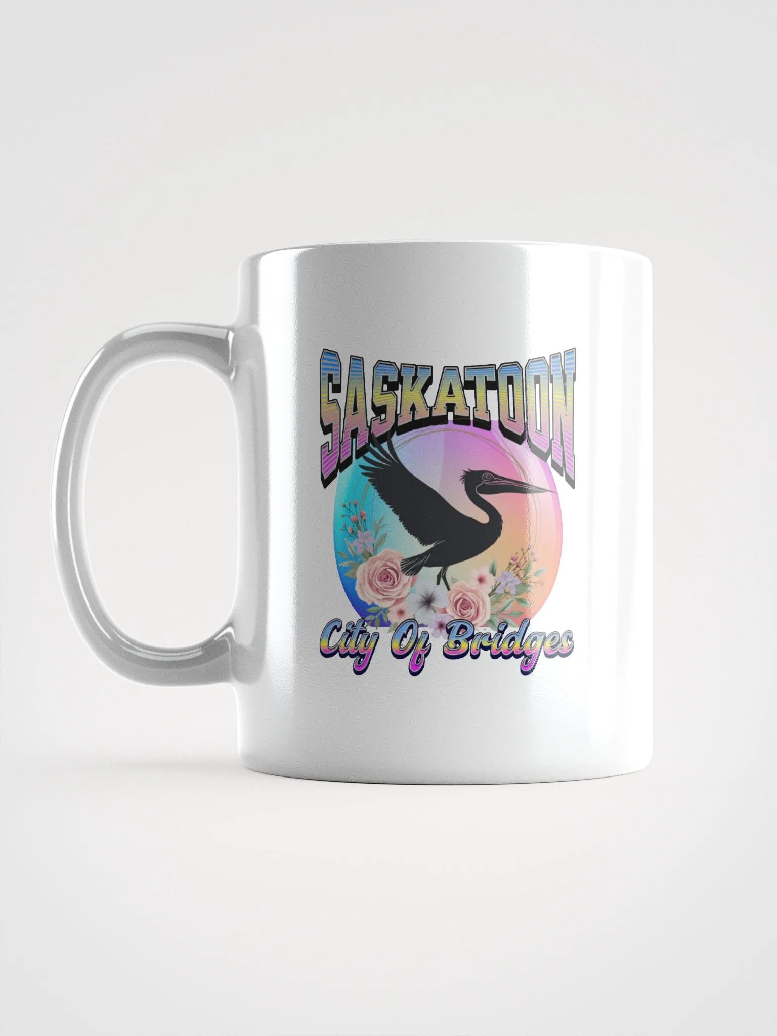 Saskatoon Pelican City of Bridges Mug product image (1)