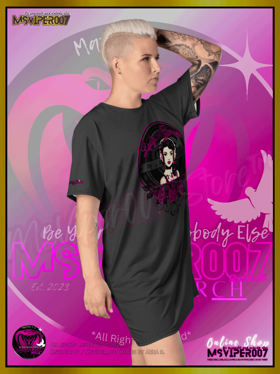 T-Shirt Dress - MsViper007's "Lady Gamers Are Awesome™ | [V3] (eclipse/solid)" T-Shirt Dress product image (10)