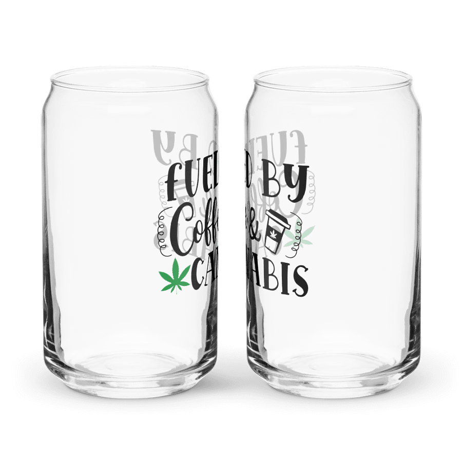 'Fueled by Coffee & Cannabis' Glass product image (11)