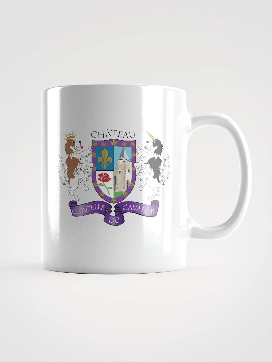 White Glossy Mug with Citadelle Coat of Arms product image (1)