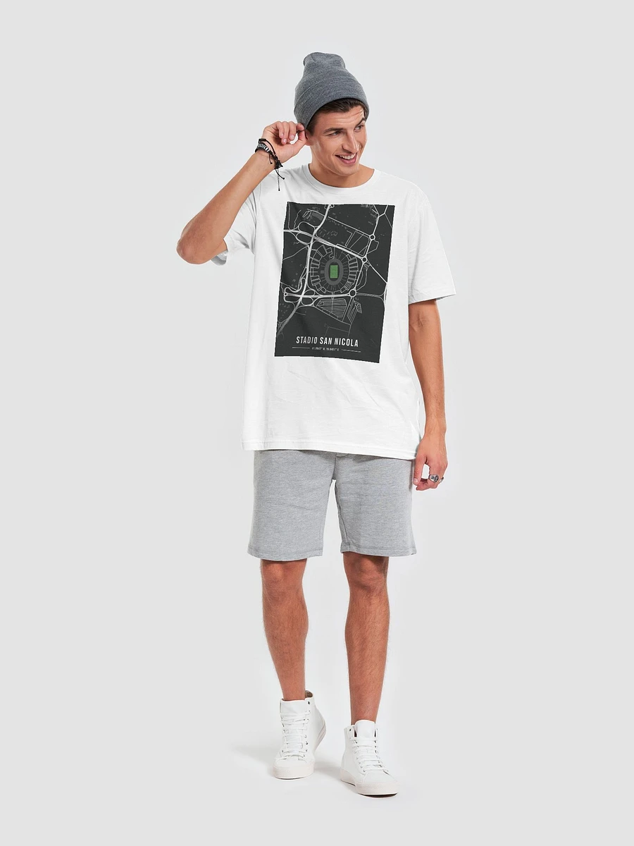 Bari Stadium Black Map Design T-Shirt product image (8)