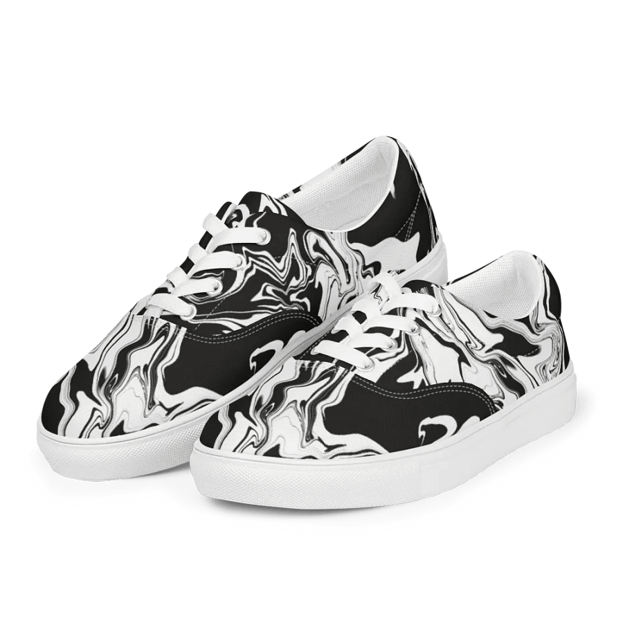 Monochrome Swirl Lace-Up Shoes product image (4)