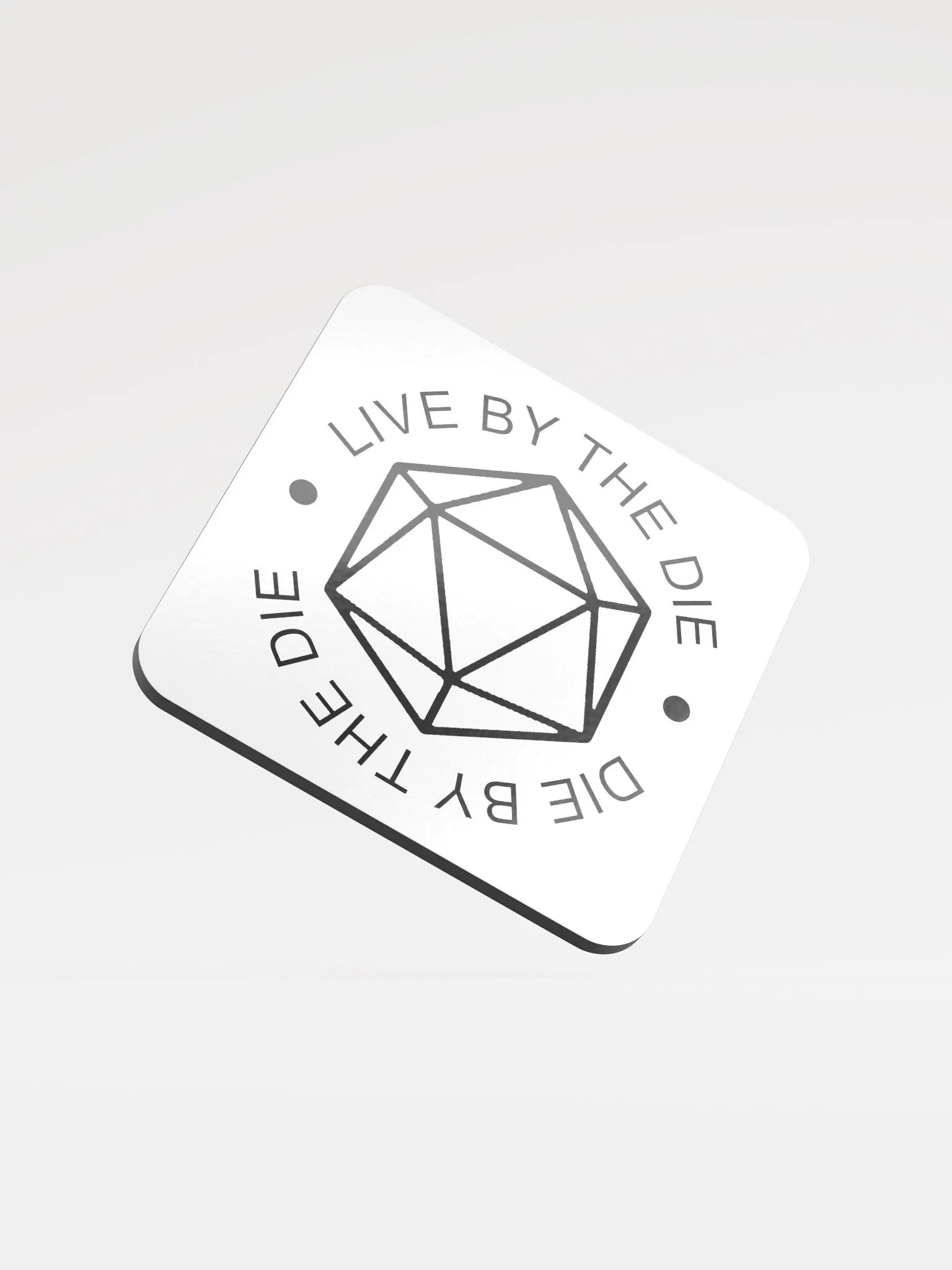 Live by the Die, Die by the Die Simplified Coasters product image (1)
