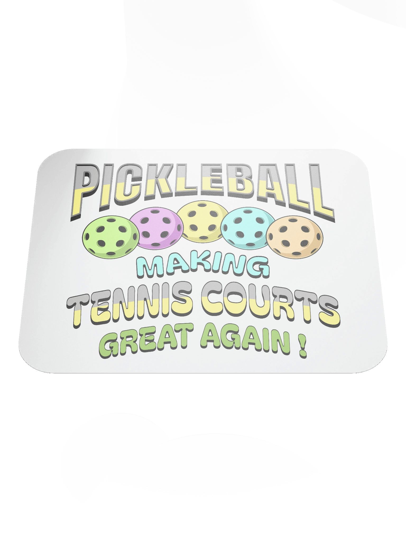 Pickleball Making Tennis Courts Great Again Revolution Mouse Pad product image (2)