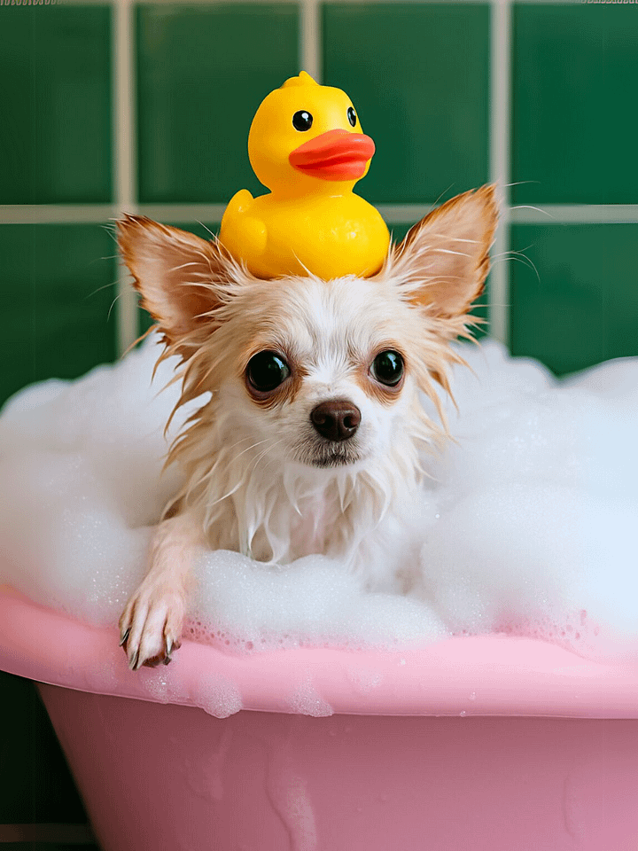 Bubbly Chihuahua Framed Matte Poster product image (1)