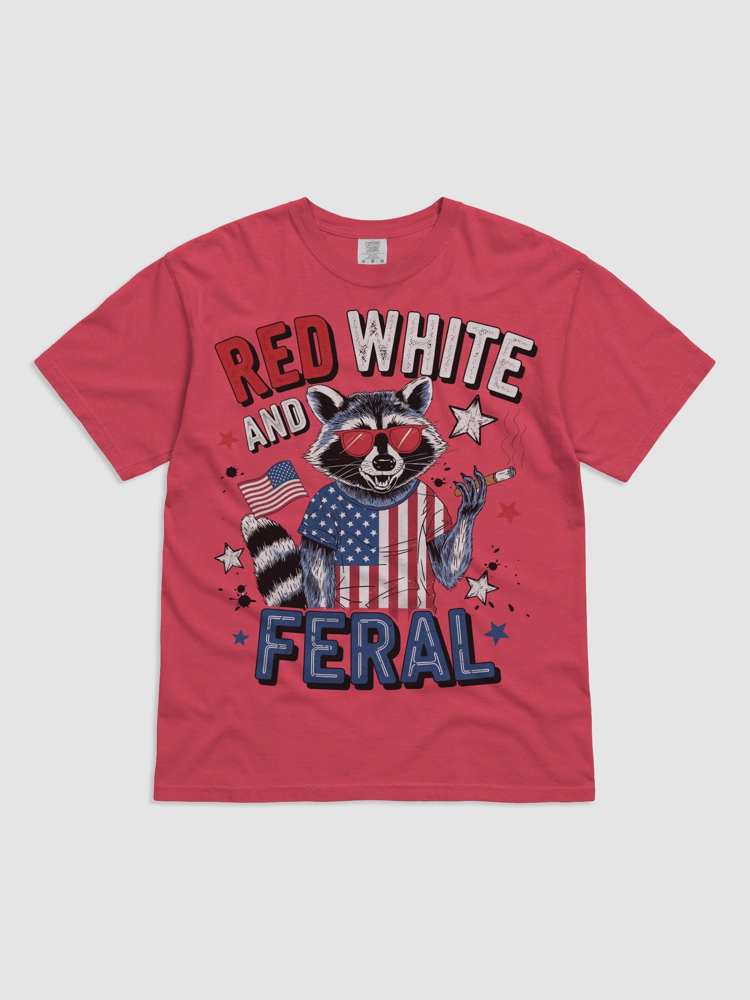Patriotic Raccoon Summer T-Shirt product image (1)