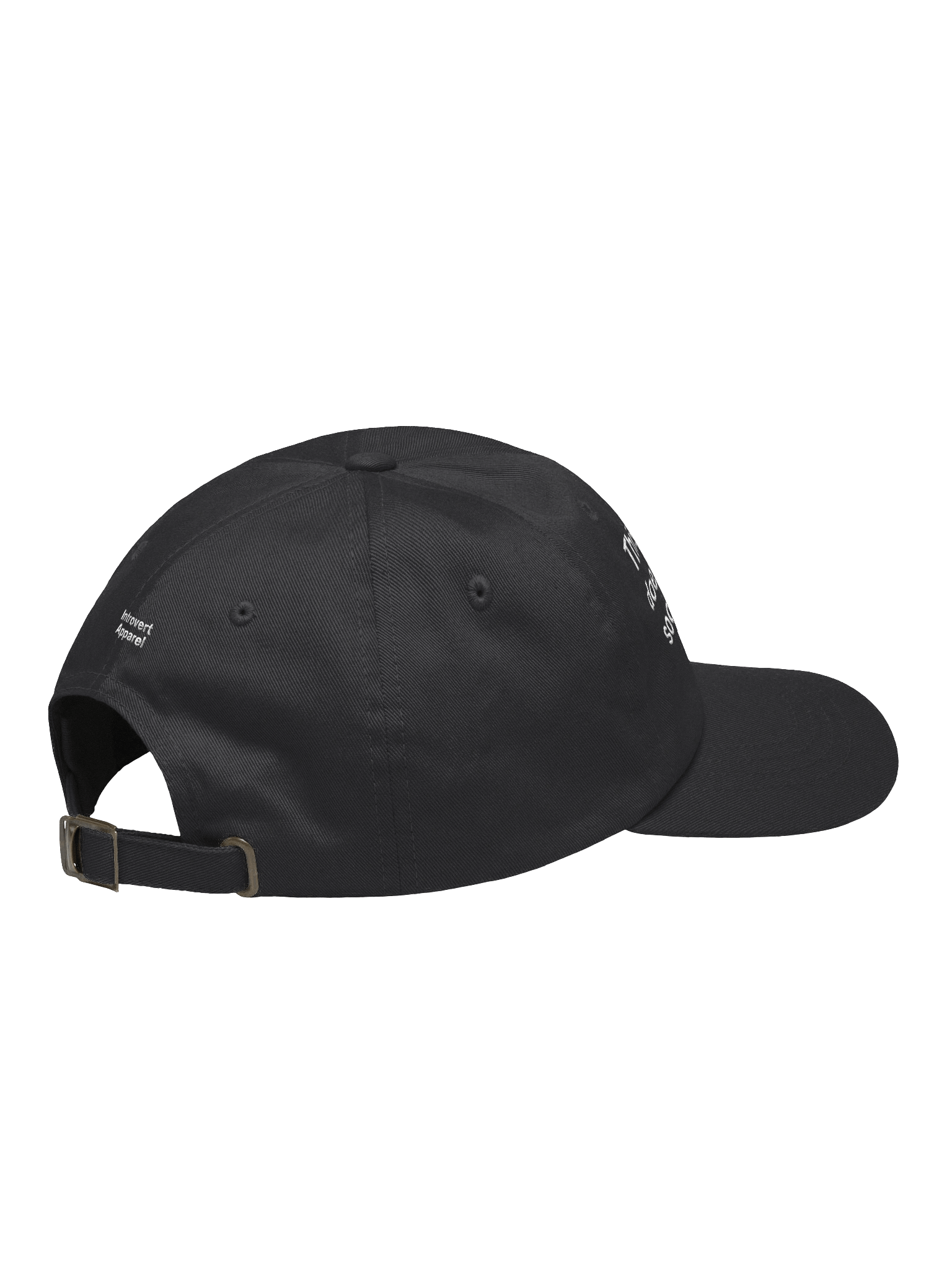 This human does not support social interaction. Embroidered Hat product image (32)