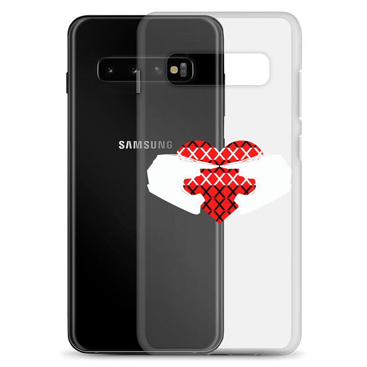 Valentine Matching Off-Road Helmet Heart (White) Phone Case S product image (2)