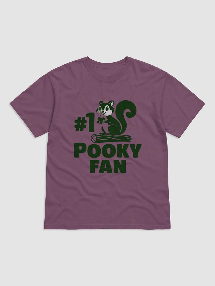 Super Soft Traditional Fit Tee: #1 Pooky Fan, Black on Log product image (1)
