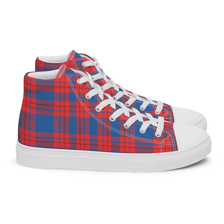 Plaid Retro Chic High Tops product image (2)