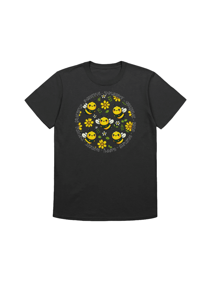 Positive Bumblebees-Uplifting Bee and Flower Design T-Shirt product image (2)